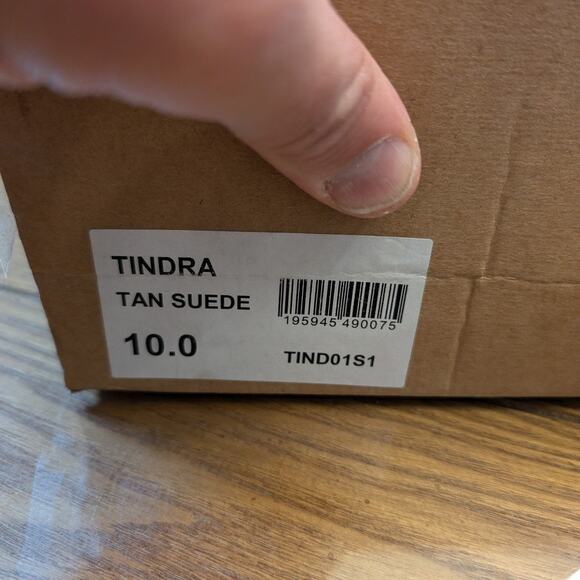 Steve Madden Womens Tindra Tan Suede Platform Ankle Boots - Picture 9 of 11